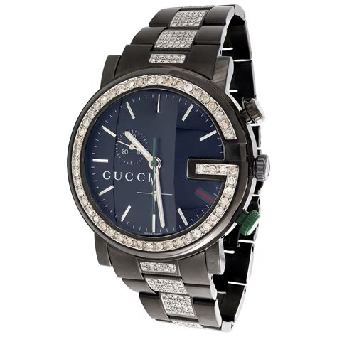 gucci men's watch diamond|Gucci watch for men black.